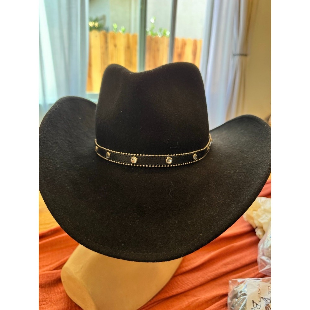 Jack Daniel's‎ Western Cowboy Hat Black Felt Large Old No. 7 Rodeo Derby - Picture 2 of 4
